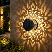 LumaMandala™ Decorative Solar Mandala Wall Light – Waterproof Outdoor LED Light for Patio, Fence & Garden
