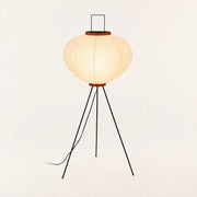Lumora™ Japandi Rice Paper Floor Lamp – Japanese Inspired LED Paper Lantern Standing Lamp for Living Room, Bedroom & Modern Home Decor