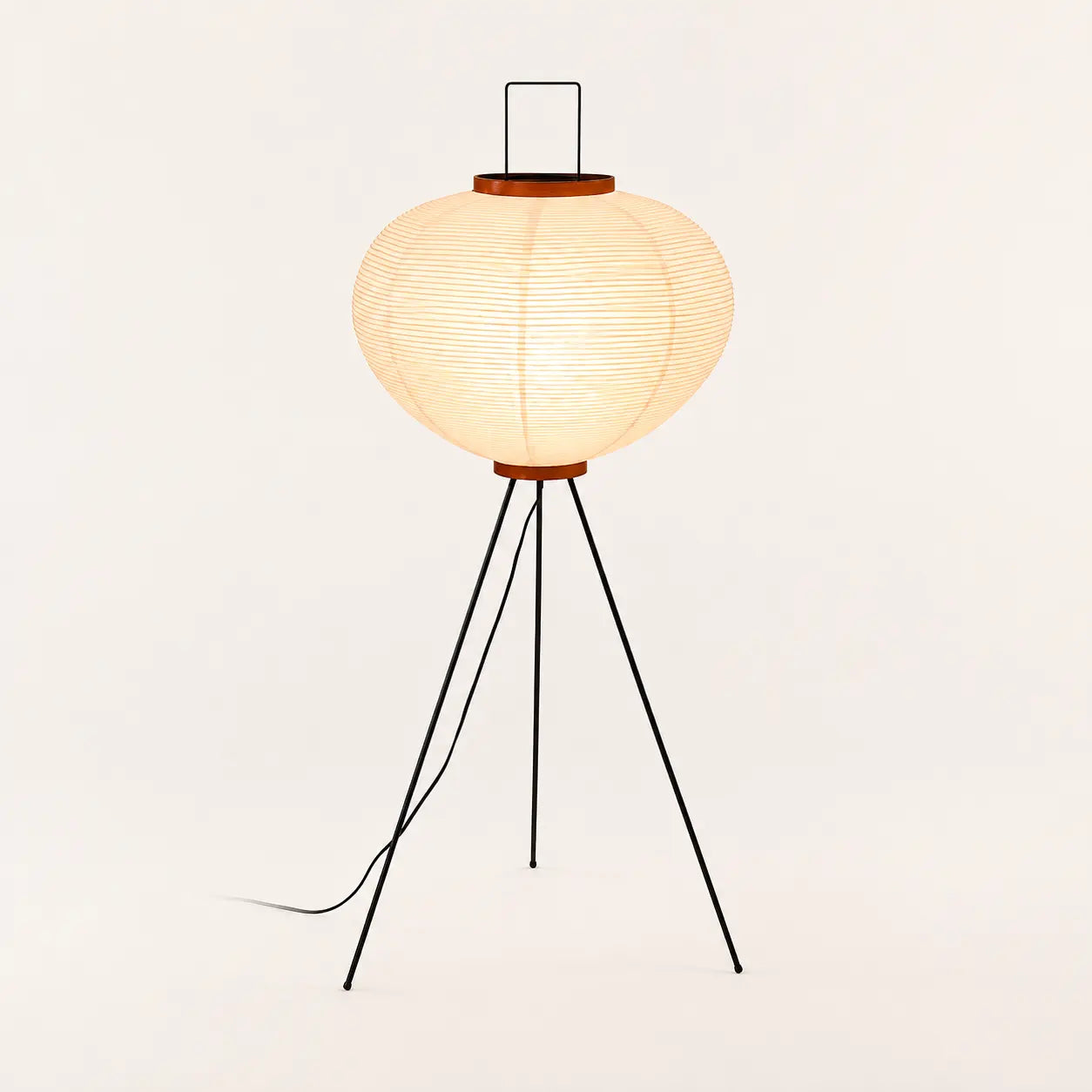 Lumora™ Japandi Rice Paper Floor Lamp – Japanese Inspired LED Paper Lantern Standing Lamp for Living Room, Bedroom & Modern Home Decor