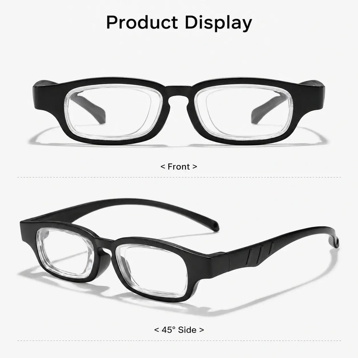 Adjustable Focus Glasses – Dual Dial Reading Glasses, Black