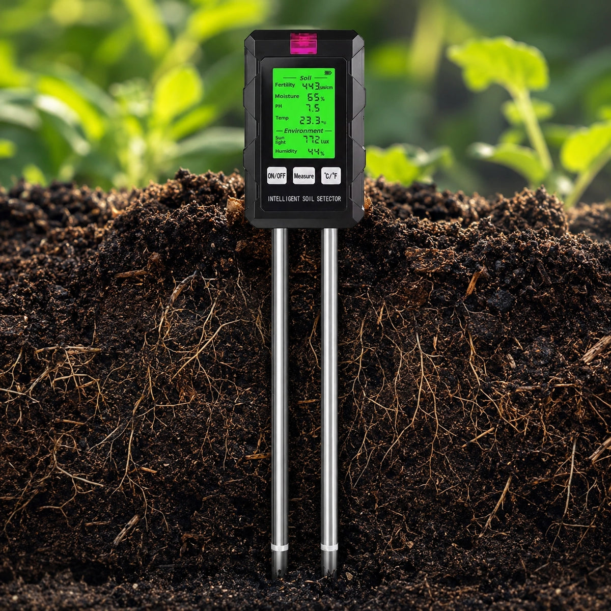 Digital soil tester product feature