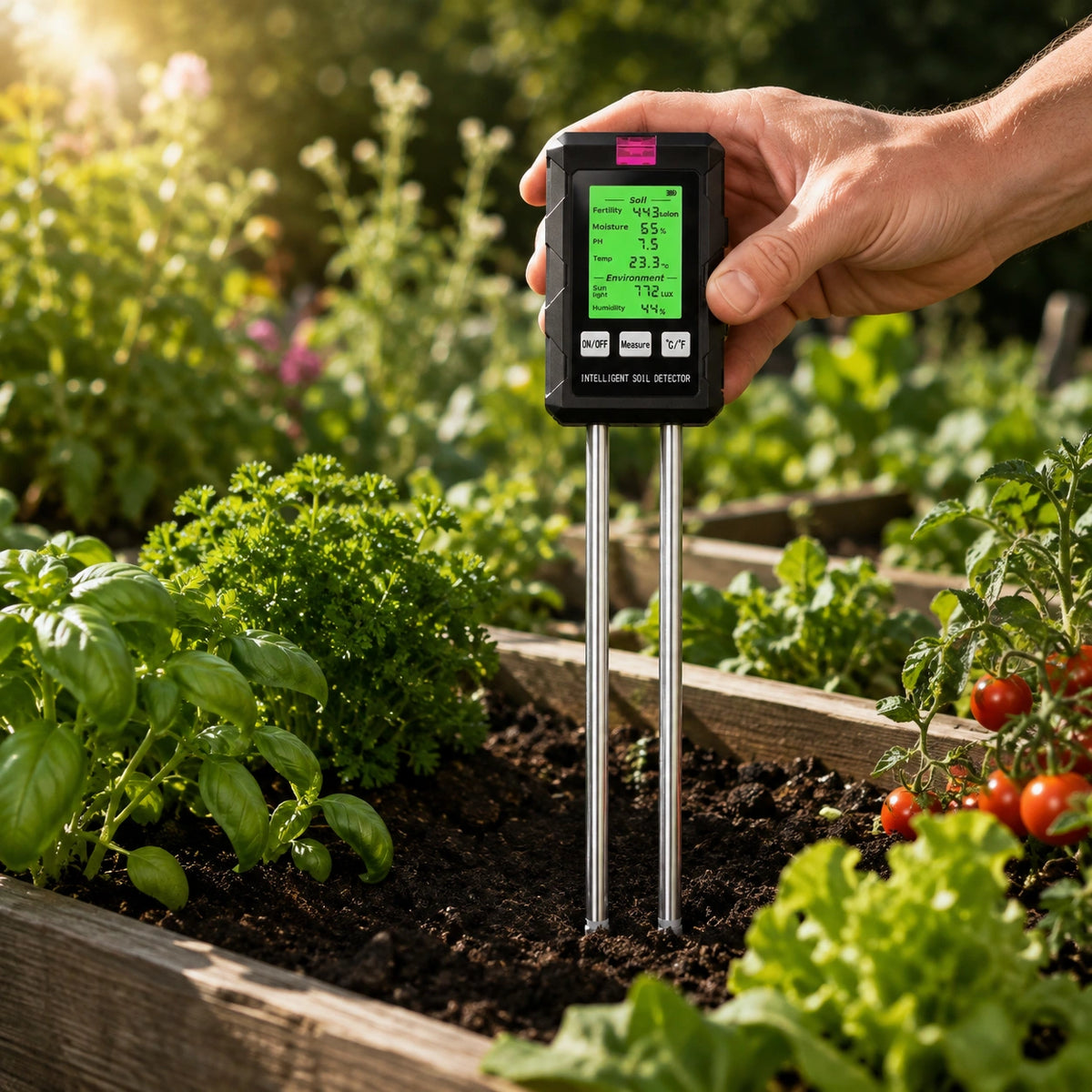 Digital soil tester product feature