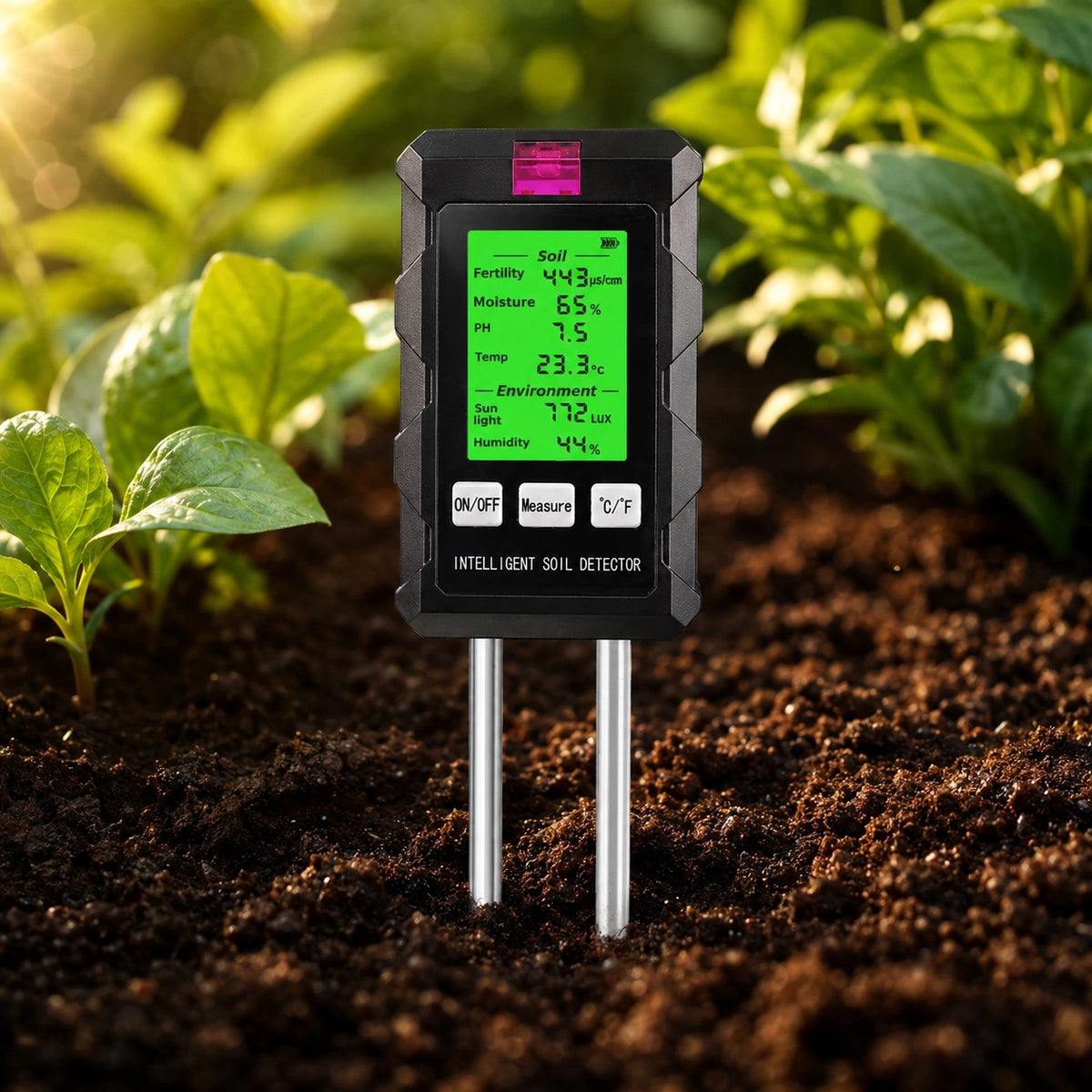 Digital soil tester product feature