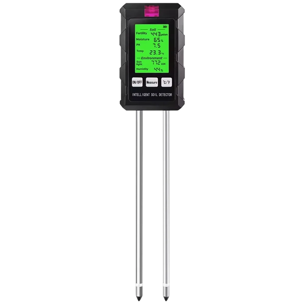 Digital soil tester and included package contents