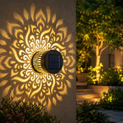 LumaMandala™ Decorative Solar Mandala Wall Light – Waterproof Outdoor LED Light for Patio, Fence & Garden