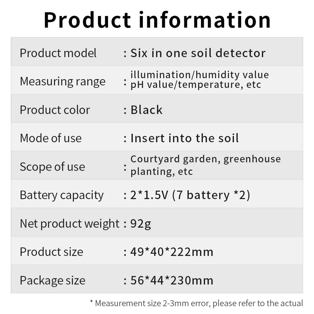 Digital soil tester product gallery image
