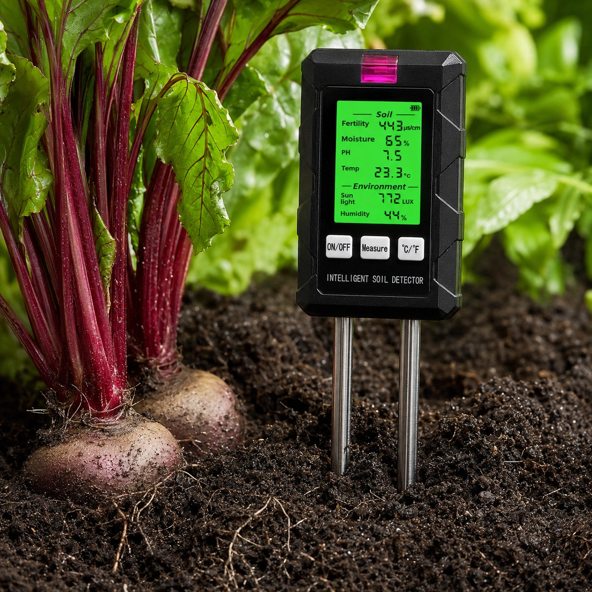 Digital soil tester product feature