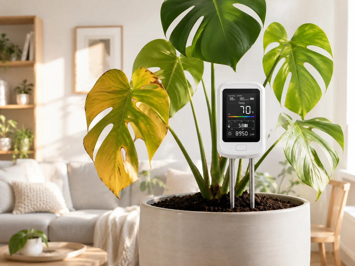 Plant showing visible signs of stress